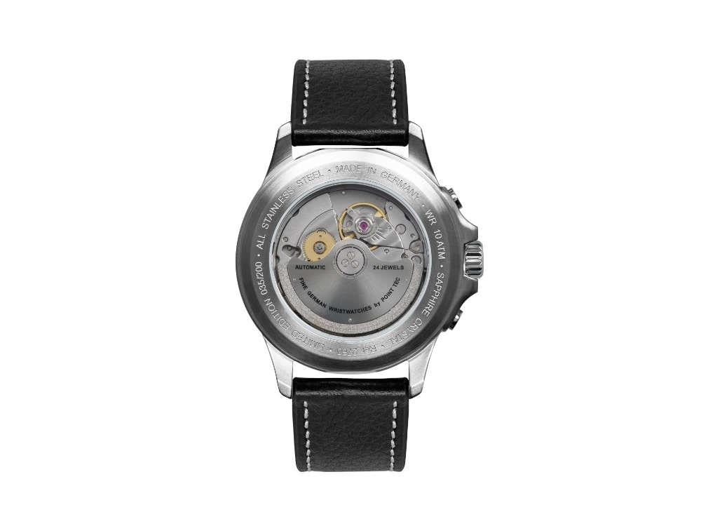 Bauhaus Aviation Tornado Automatik Uhr, Schwarz, 40 mm, Miyota 9015, 2760-2