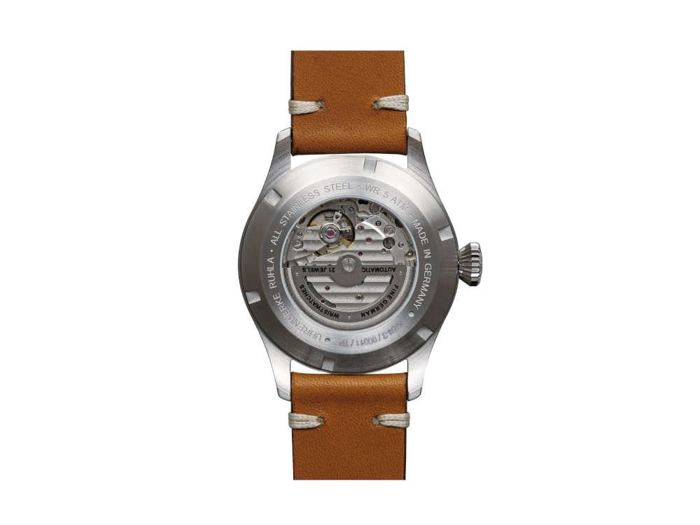 Bauhaus Aviation 24-Hour Display Automatik Uhr, Blau, 42 mm, Miyota 8217, 2764-3