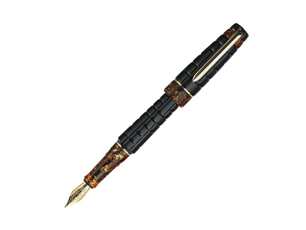 Benu Tessera Black Amber Füllfederhalter, Bernstein, 25.2.33.6.0