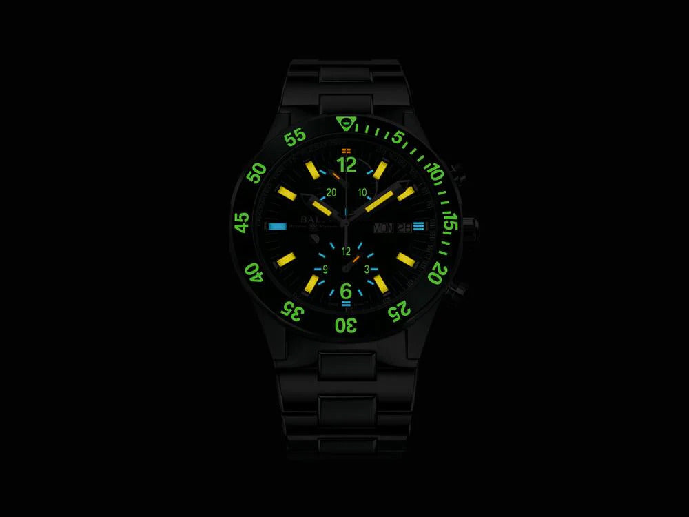Ball Roadmaster Rescue Chronograph Automatik Uhr, Grün, LE, DC3030C-S2-GR