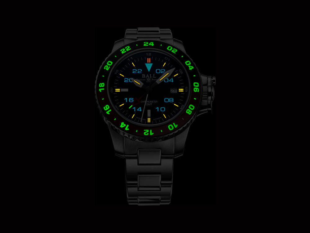 Ball Engineer Hydrocarbon Automatik Uhr AeroGMT II COSC, DG2018C-S3C-BK