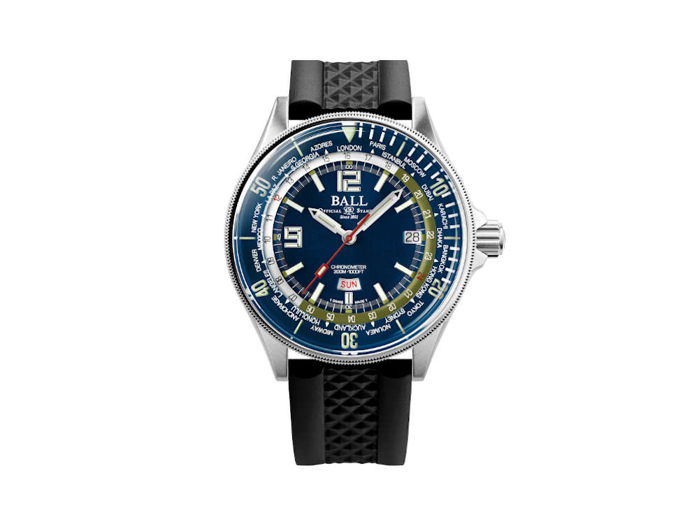 Ball Engineer Master II Diver Worldtimer Automatik Uhr, COSC, DG2232A-PC-BE