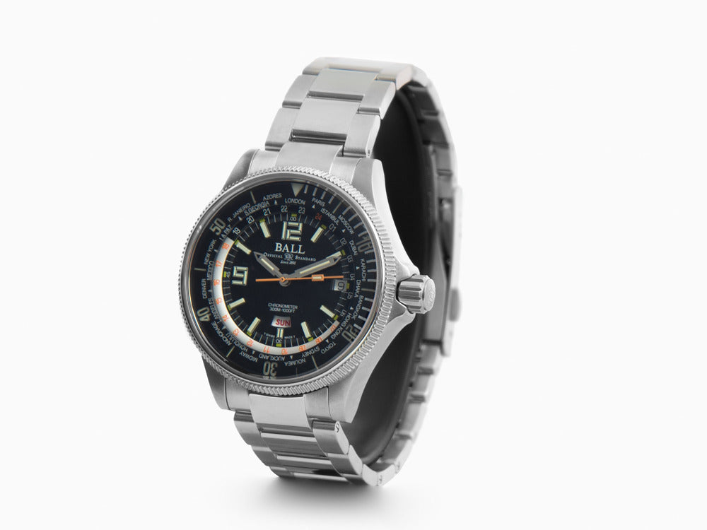 Ball Engineer Master II Diver Worldtime Automatik Uhr, COSC, DG2232A-SC-BK