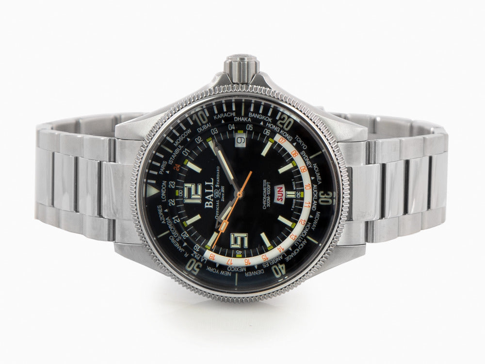 Ball Engineer Master II Diver Worldtime Automatik Uhr, COSC, DG2232A-SC-BK