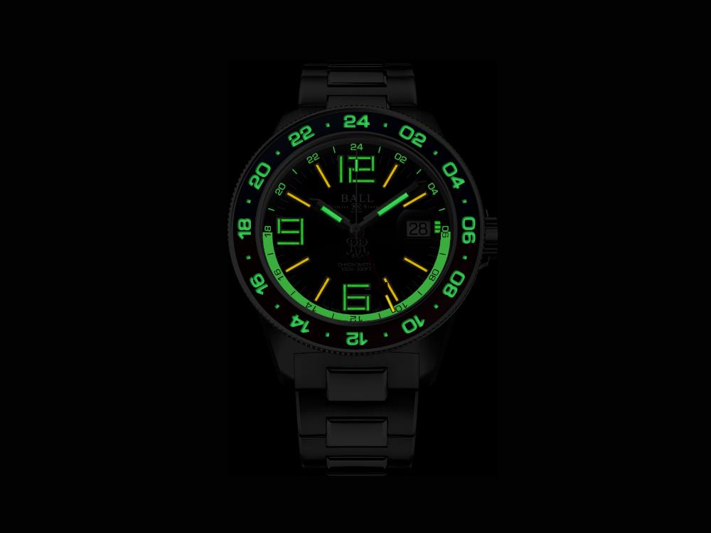 Ball Engineer III Maverick GMT Automatik Uhr, Schwarz, 40 mm, DG3028C-S1CJ-BK