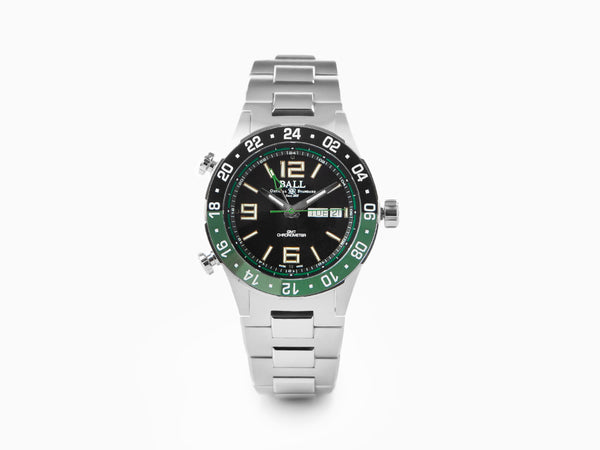 Ball Roadmaster Marine GMT Automatik Uhr Schwarz 40 mm GMT DG3030B S2C BK
