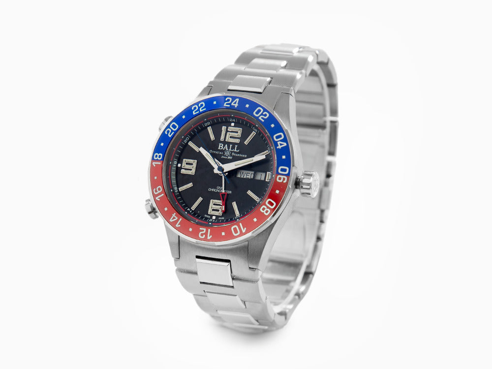 Ball Roadmaster Marine GMT Automatik Uhr, Limitierte Ed., COSC, DG3030B-S4C-BK