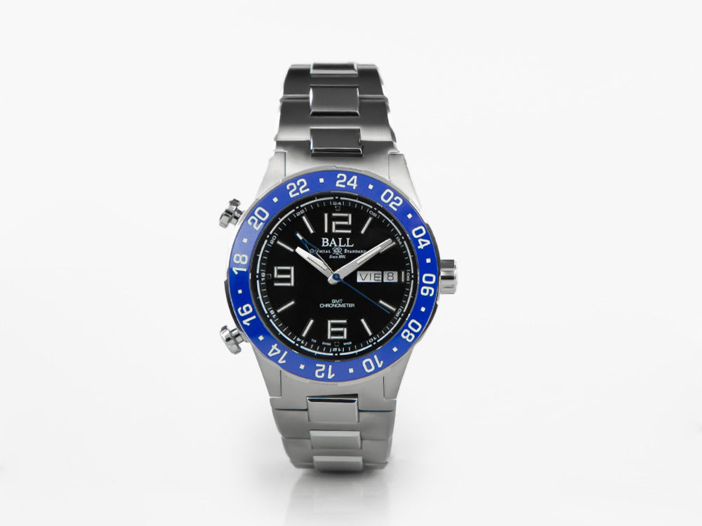 Ball Roadmaster Marine GMT Automatik Uhr, Schwarz, 40 mm, L.E., DG3030B-S6CJ-BK