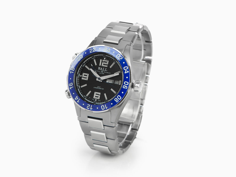Ball Roadmaster Marine GMT Automatik Uhr, Schwarz, 40 mm, L.E., DG3030B-S6CJ-BK