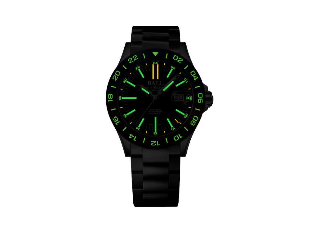 Ball Engineer III Outlier GMT Automatik Uhr, Schwarz, 40 mm, DG9002B-S2C-BK
