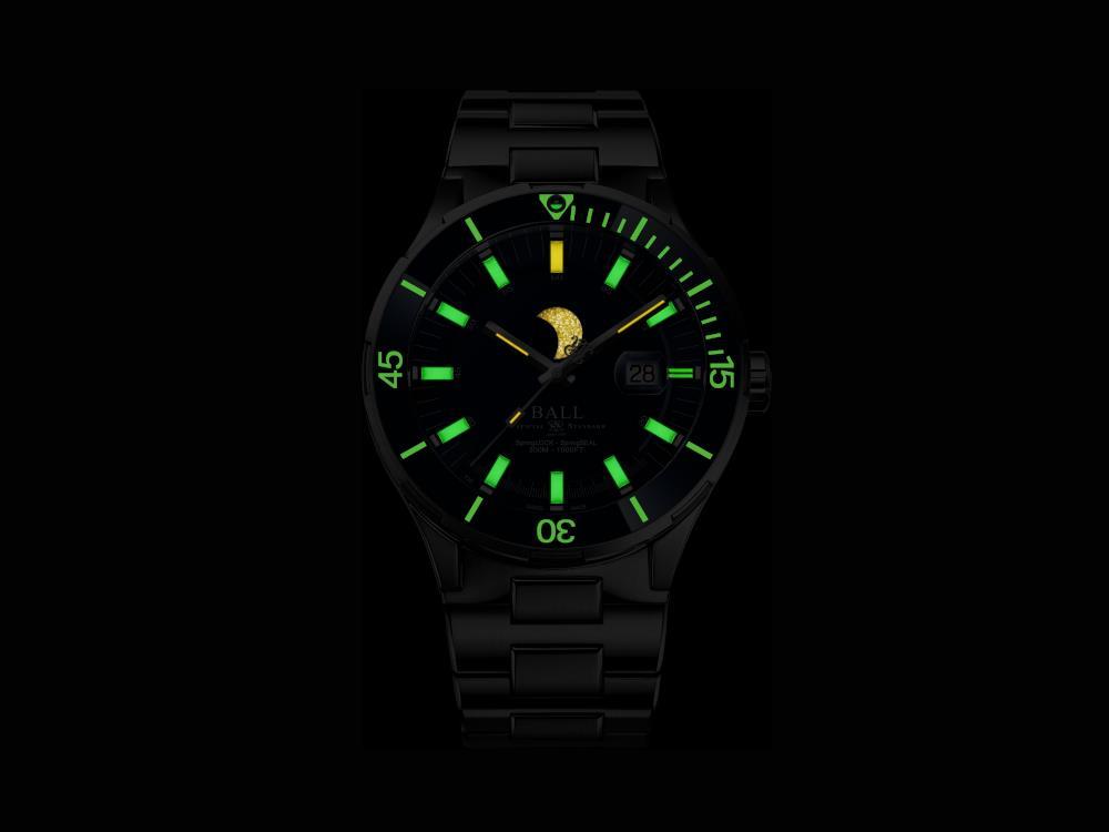 Ball Roadmaster Challenger Moon Phase LE Automatik Uhr, 43 mm, DM3150B-S13J-BE