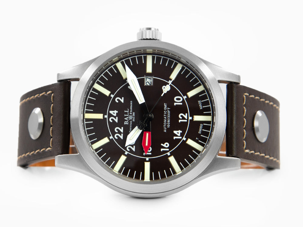 Ball Engineer Master II Aviator GMT Uhr, Ball RR1201, Braun, GM1086C-LJ-BR
