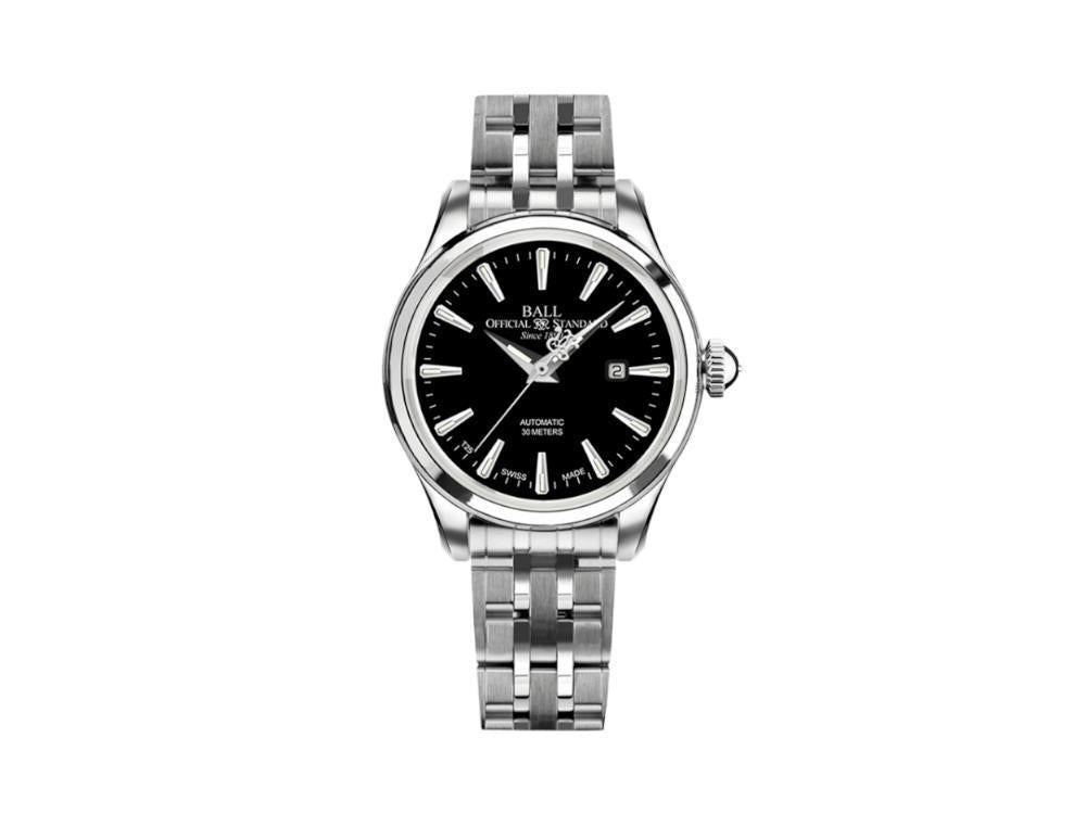 Ball Trainmaster Eternity Ladies Uhr, Ball RR1104, Schwarz, Stahlband