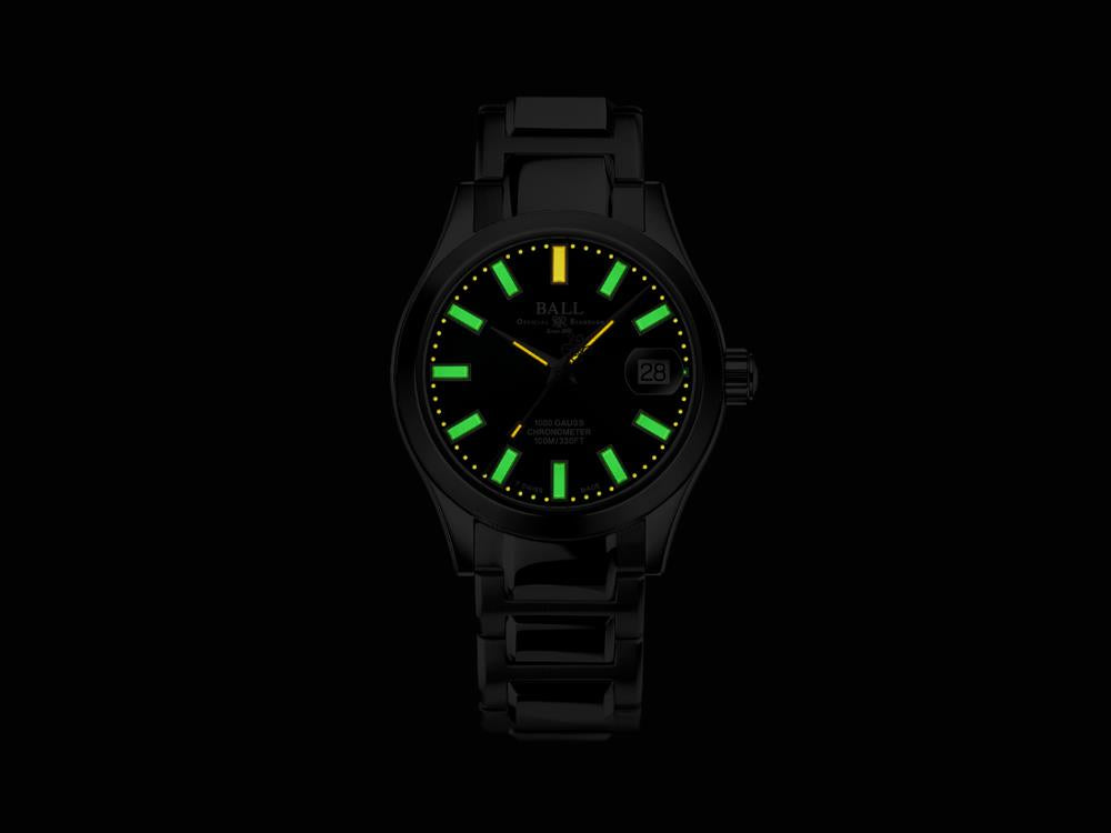 Ball Engineer III Marvelight Chronometer Automatik Uhr, 36 mm, NL9616C-S1C-BK