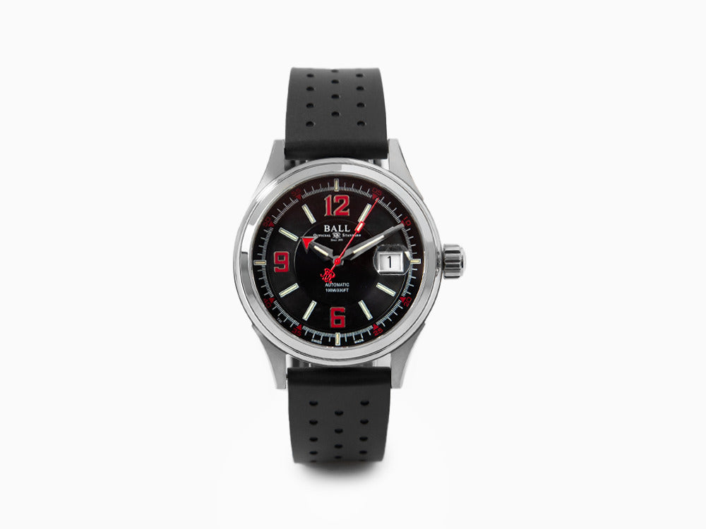 Ball Fireman Racer Automatik Uhr, Edelstahl, NM2088C-PJ-BKRD