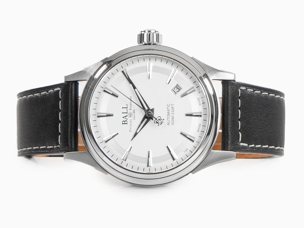 Ball Fireman Victory Automatik Uhr, Ball RR1103, Weiss, Leder, NM2098C-L4J-SL
