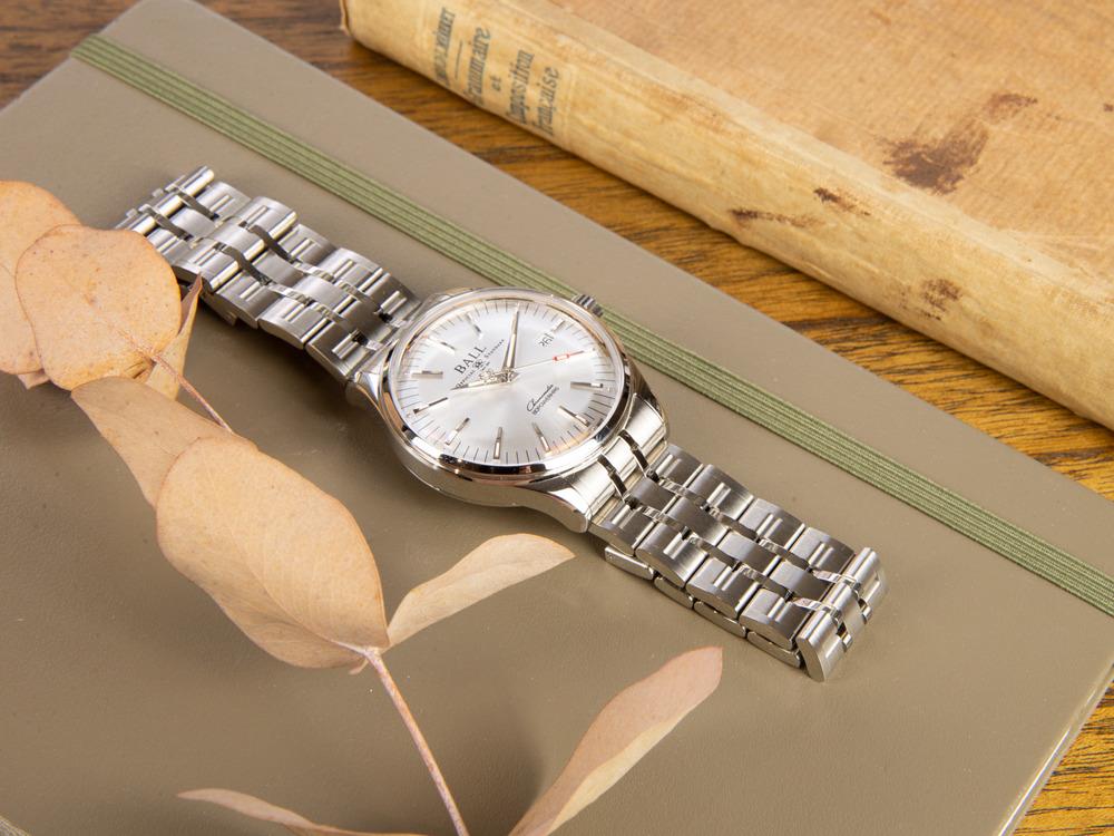 Ball Trainmaster Manufacture 80 hours Automatik Uhr, RRM7309-C, NM3280D-S1CJ-SL