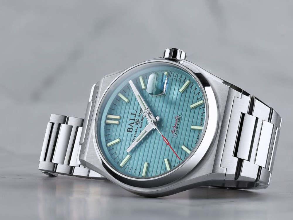 Ball Roadmaster Perseverer Automatik Uhr, Hellblau, 40 mm, NM9050C-S1-IBE