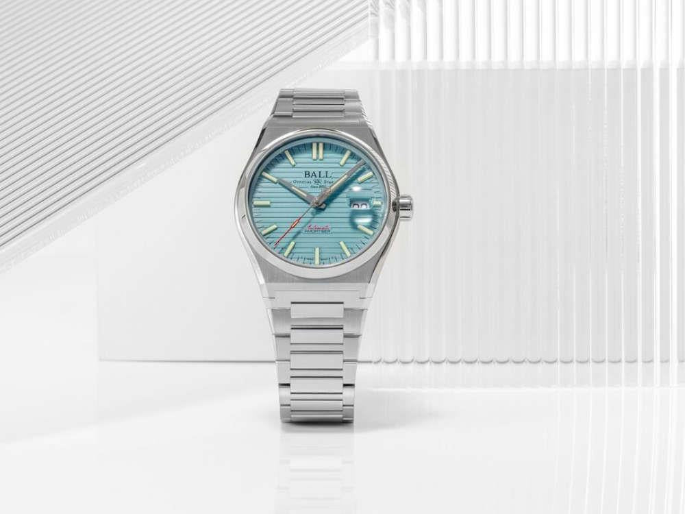 Ball Roadmaster Perseverer Automatik Uhr, Hellblau, 40 mm, NM9050C-S1-IBE