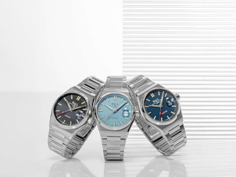 Ball Roadmaster Perseverer Automatik Uhr, Hellblau, 40 mm, NM9050C-S1-IBE