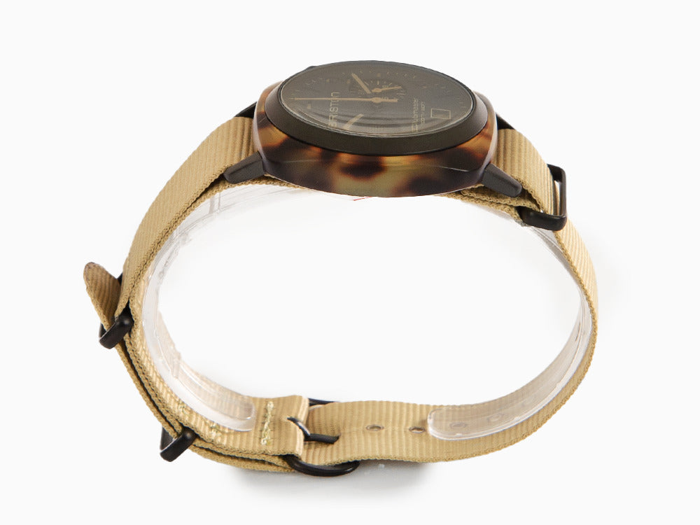 Briston Clubmaster Classic Safari Quartz Uhr, Schwarz, 40 mm, 14140.PBAM.TS.5.NK
