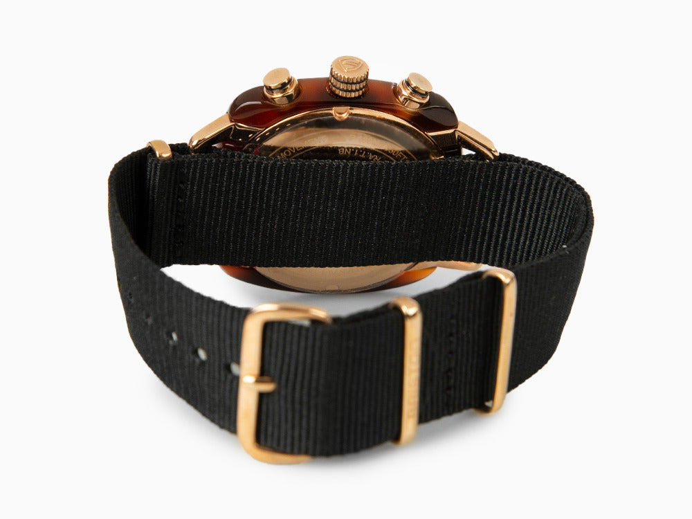 Briston Clubmaster Classic Quartz Uhr, PVD, Schwarz, 40 mm, 14140.PRA.T.1.NB