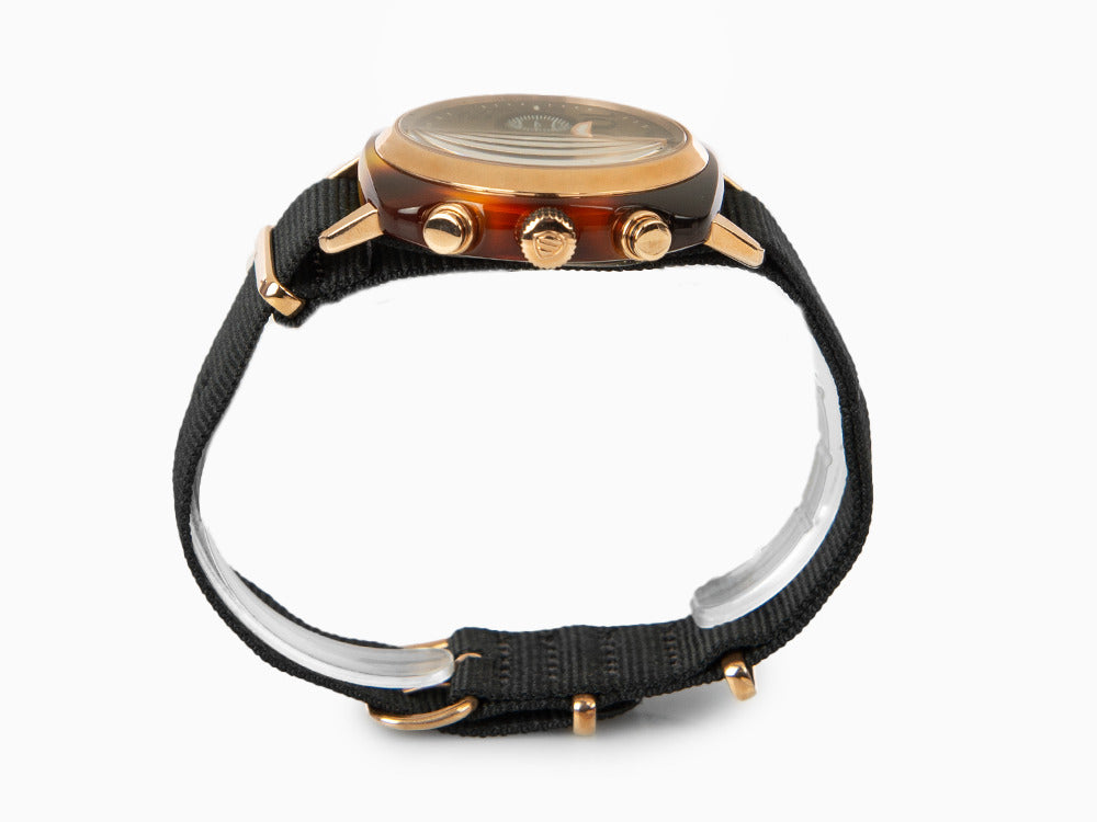 Briston Clubmaster Classic Quartz Uhr, PVD, Schwarz, 40 mm, 14140.PRA.T.1.NB