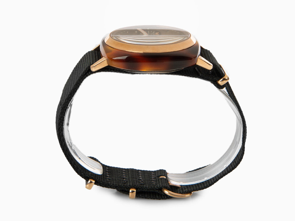 Briston Clubmaster Classic Quartz Uhr, PVD, Schwarz, 40 mm, 14140.PRA.T.1.NB