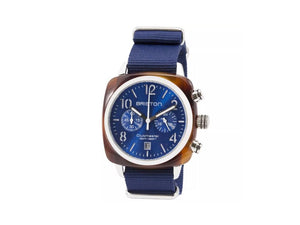 Briston Clubmaster Classic Quartz Uhr, Blau, 40 mm, 15140.SA.T.9.NNB
