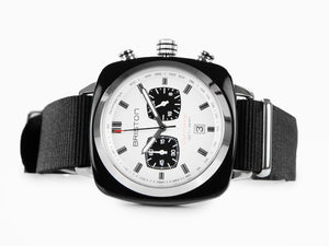 Briston Clubmaster Sport Quartz Uhr, Weiss, 42 mm, 17142.SA.BS.2.NB