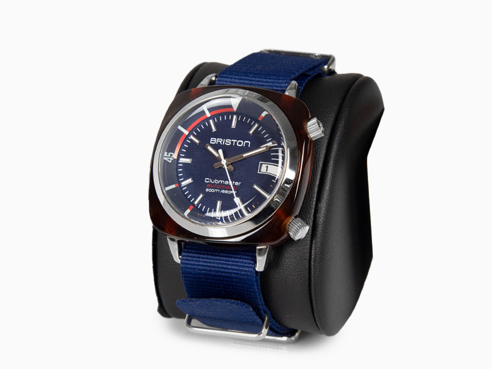 Briston Clubmaster Diver Automatik Uhr, Blau, 42 mm, 17642.SA.TD.15.NNB