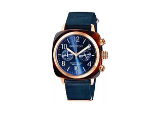 Briston Clubmaster Classic Quartz Uhr, Blau, 40 mm, 19140.PRA.T.33.NMB
