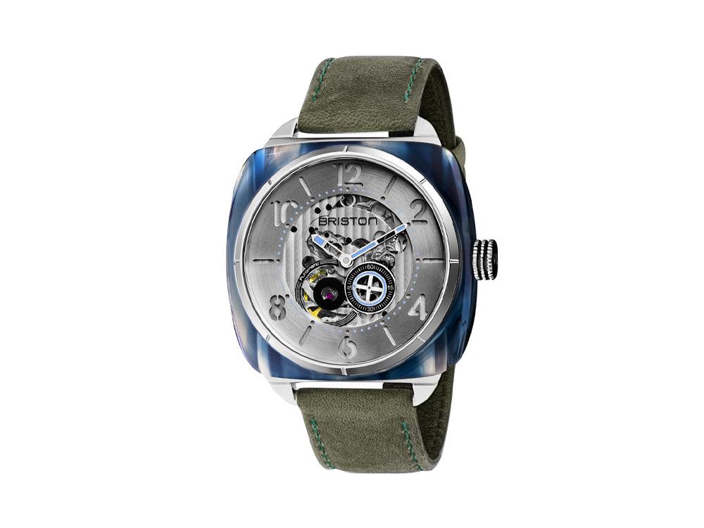 Briston Streamliner Skeleton Automatik Uhr, Blau, 42 mm, 201042.SA.BL.2.B