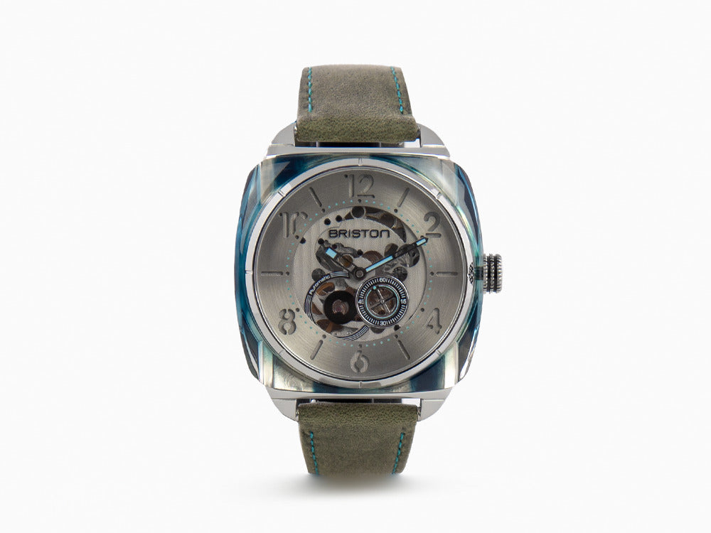 Briston Streamliner Skeleton Automatik Uhr, Blau, 42 mm, 201042.SA.BL.2.B