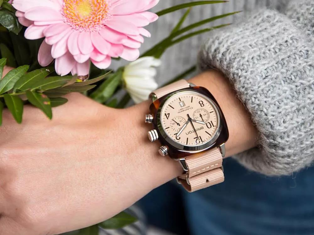 Briston Clubmaster Classic Terracotta Uhr, Acetat, 40 mm, 20140.SA.T.36.NTN