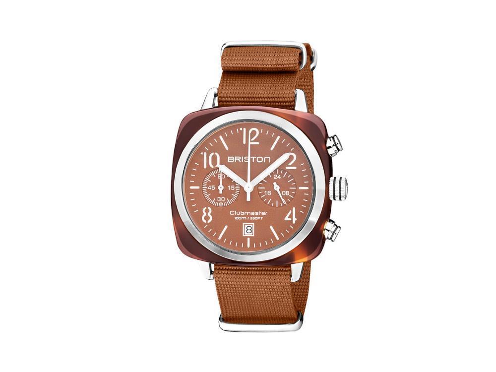 Briston Clubmaster Classic Terracotta Quartz Uhr, 40 mm, 20140.SA.T.38.NTC