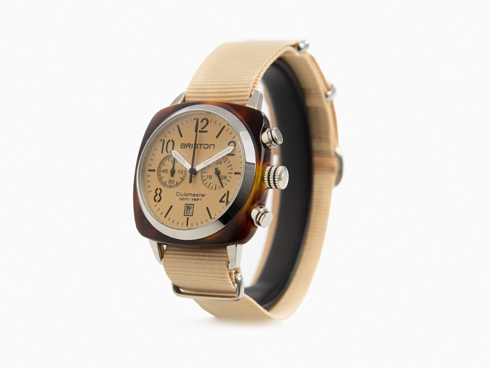 Briston Clubmaster Classic Terracotta Quartz Uhr, 40 mm, 20140.SA.T.39.NTV