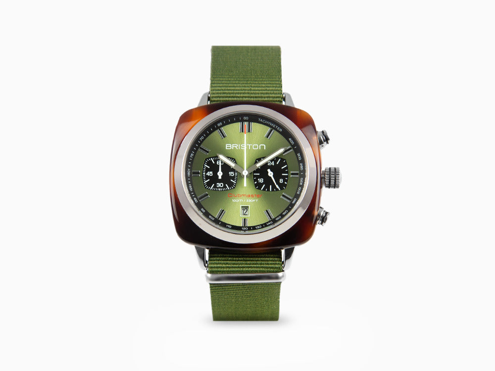 Briston Clubmaster Sport Quartz Uhr, Grün, 42 mm, 20142.SA.TS.26.NOL