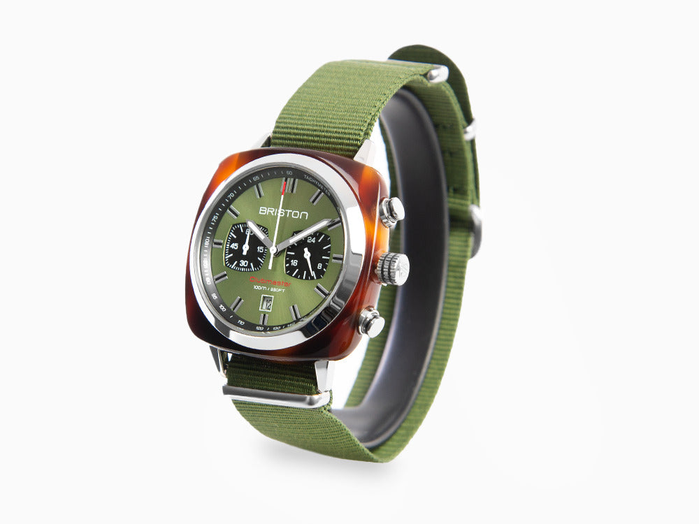 Briston Clubmaster Sport Quartz Uhr, Grün, 42 mm, 20142.SA.TS.26.NOL