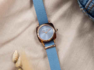 Briston Clubmaster Lady Quartz Uhr, Acetat, Blau, 24 mm, 21924.PRA.T.25.NIB