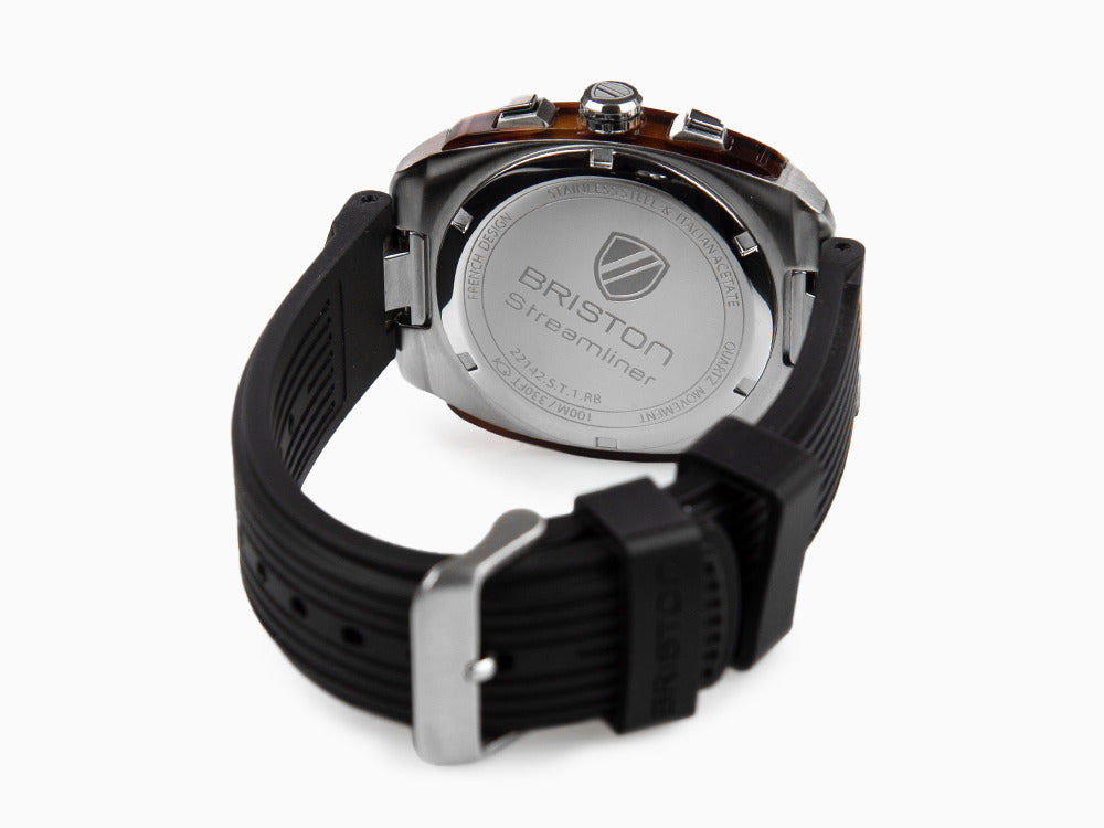 Briston Streamliner Urban Quartz Uhr, chwarz, 42 mm, 22142.S.T.1.RB