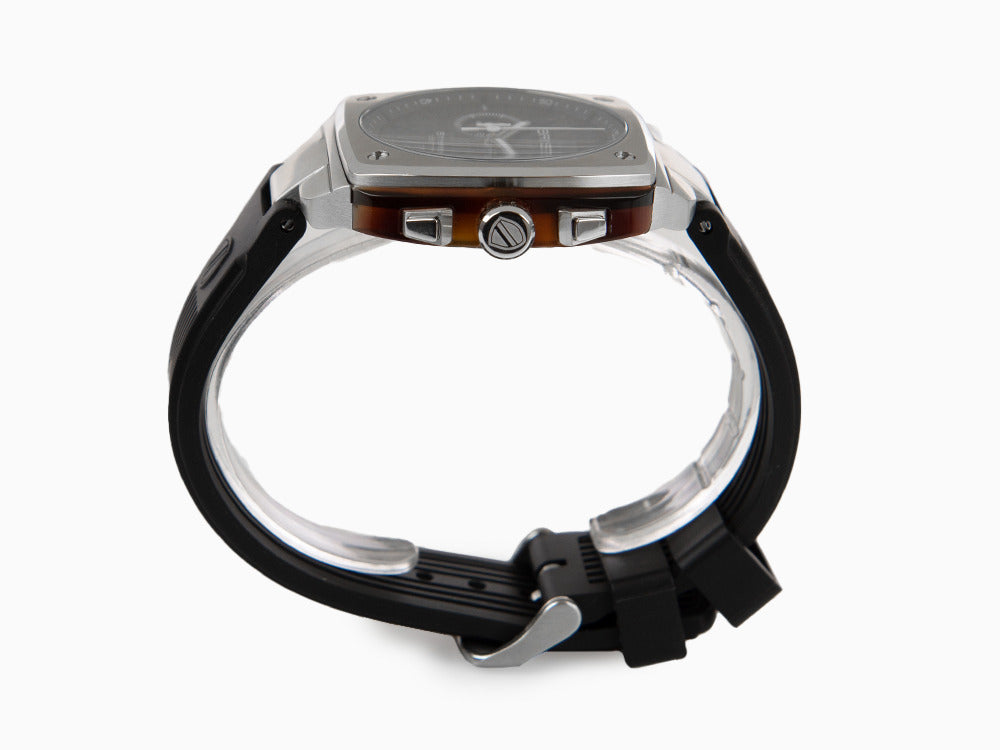 Briston Streamliner Urban Quartz Uhr, chwarz, 42 mm, 22142.S.T.1.RB