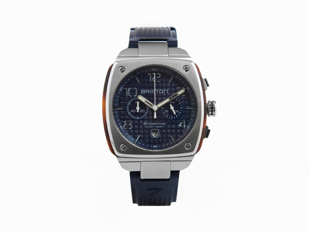 Briston Streamliner Urban Quartz Uhr, Blau, 42 mm, 22142.S.T.15.RNB