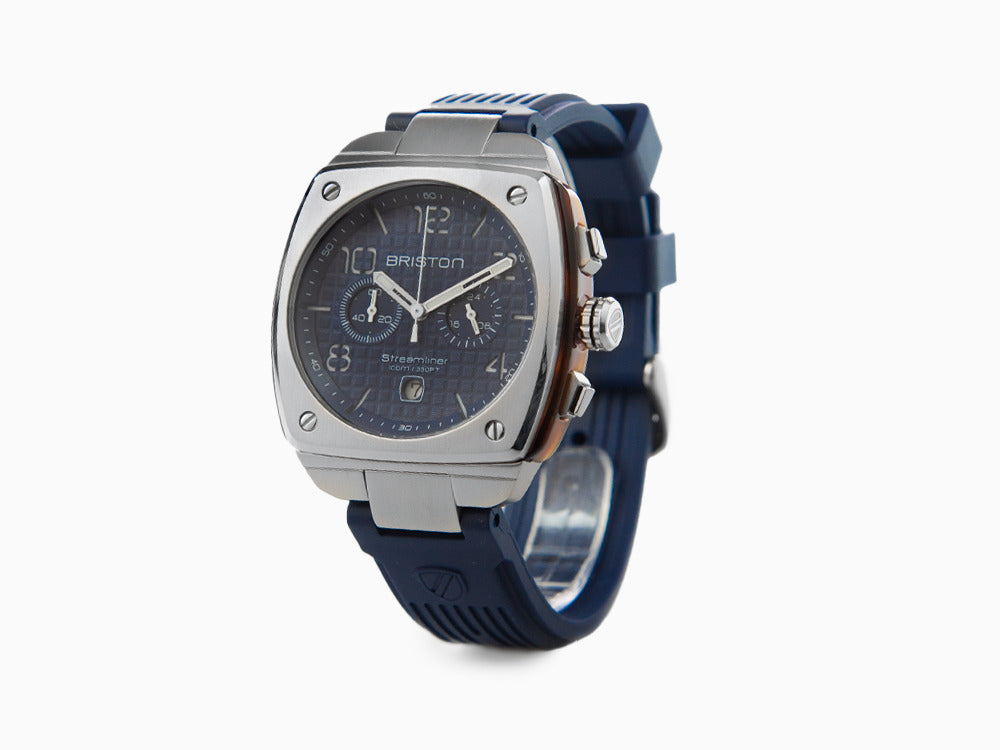Briston Streamliner Urban Quartz Uhr, Blau, 42 mm, 22142.S.T.15.RNB