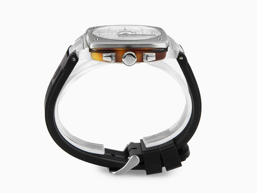 Briston Streamliner Urban Quartz Uhr, Weiss, 42 mm, 22142.S.T.2.RB