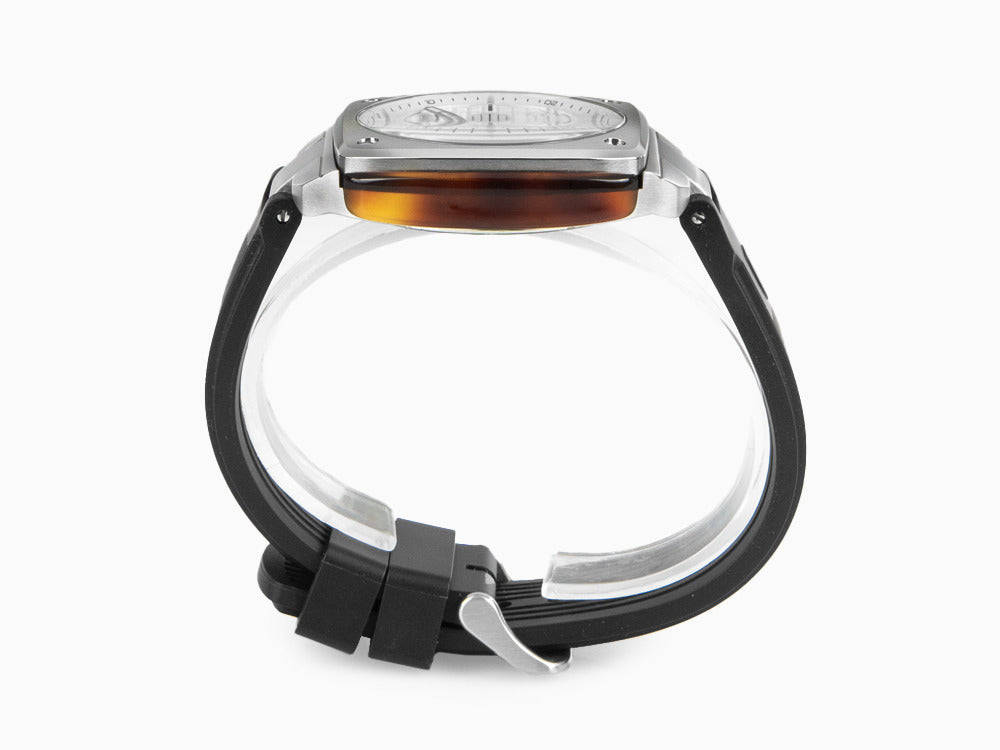 Briston Streamliner Urban Quartz Uhr, Weiss, 42 mm, 22142.S.T.2.RB