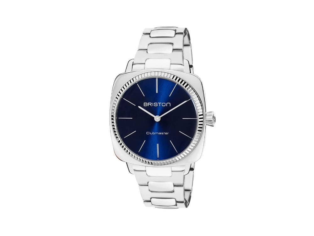 Briston Clubmaster Elegant Quartz Uhr, Blau, 37 mm, 23937.S.E.15.SB