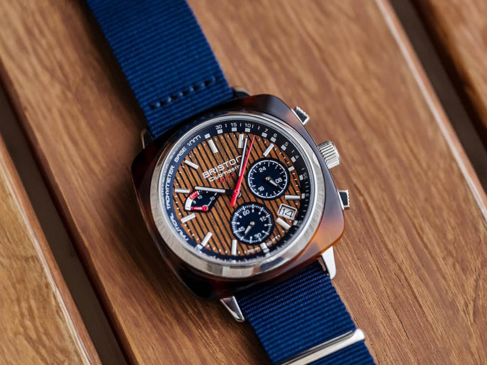 Briston Clubmaster Regatta Quartz Uhr, Braun, 42 mm, 241542.SA.T.15W.NNB