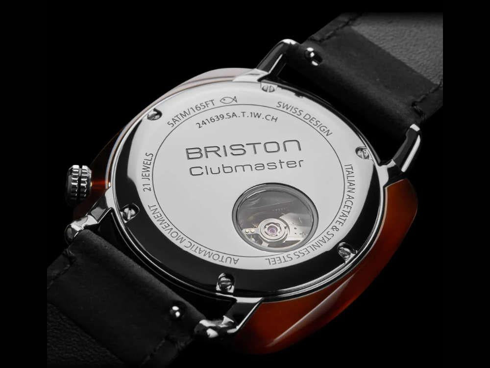 Briston Clubmaster Legend Small Second Automatik Uhr, 39 mm, 241639.SA.T.2B.CH