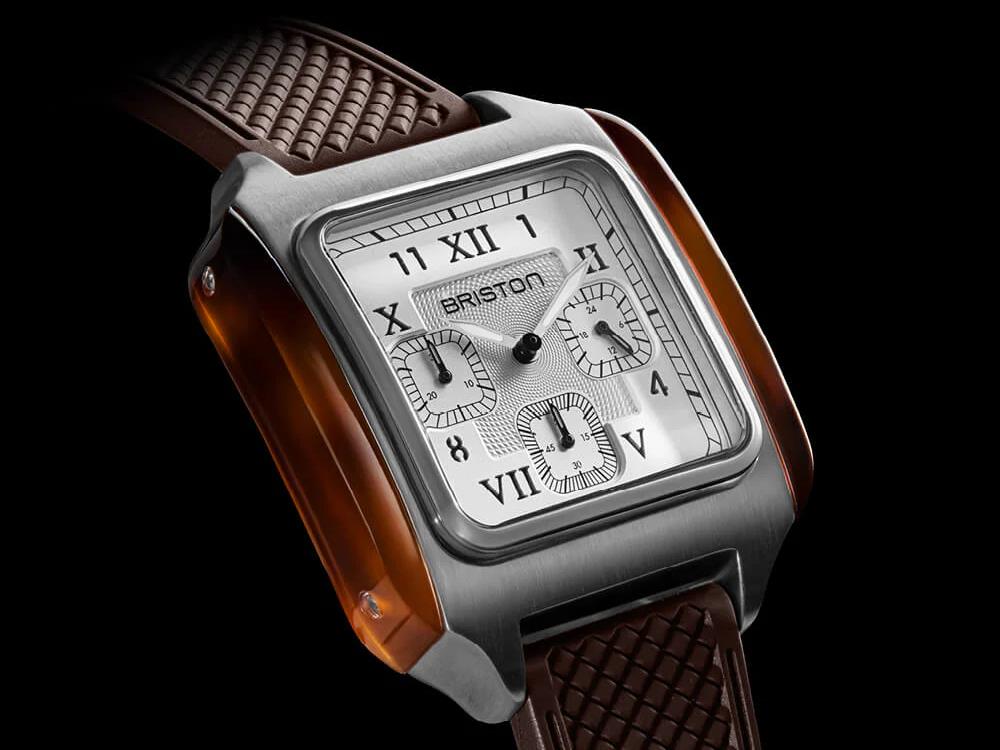 Briston Streamliner Kennedy Chrono Quartz Uhr, 38,5mm, 251838.SA.T.2.FBR